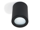 Halogen surface-mounted fixed aluminum IP65 LED Aqua luminaire - Black