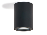 Halogen surface-mounted fixed aluminum IP65 LED Aqua luminaire - Black