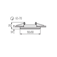 Kanlux MORTA MORTA CT-DSL50-SR