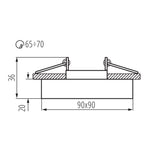 Kanlux MORTA B MORTA B CT-DSL50-SR
