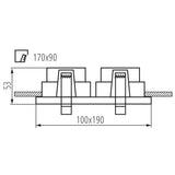 Kanlux REUL 2xDTL W/B