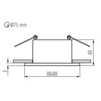Kanlux GLOZO DSL G/B