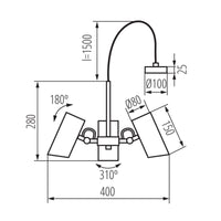 Pendant lamp AGZAR C AGZAR C 3xE14 W
