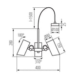 Pendant lamp AGZAR C AGZAR C 3xE14 W