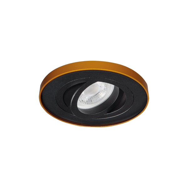 Kanlux TINY BORD DTO B/G spotlight ring round black gold
