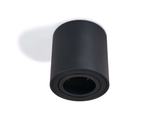 Cubo LED movable surface-mounted round halogen luminaire - Black mat
