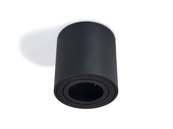 Cubo LED movable surface-mounted round halogen luminaire - Black mat