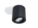 Cubo LED movable surface-mounted round halogen luminaire - Black mat