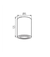 Kanlux BORD DLP-50-SR/B black silver