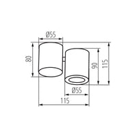 BLURRO GU10 CO-W - Kanlux
