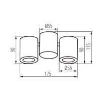 BLURRO 2xGU10 CO-W - Kanlux